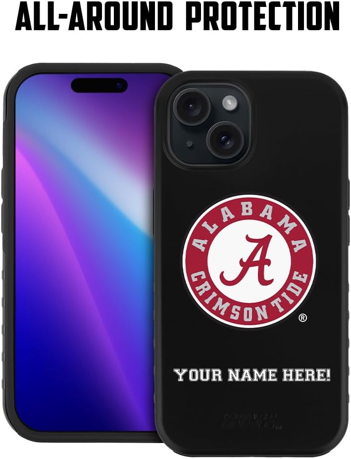 Guard Dog Case Compatible with iPhone 14 - Military Grade - Rugged Two Piece Protection - Collegiate Licensed - Alabama Crimson Tide - Personalized - Image 1